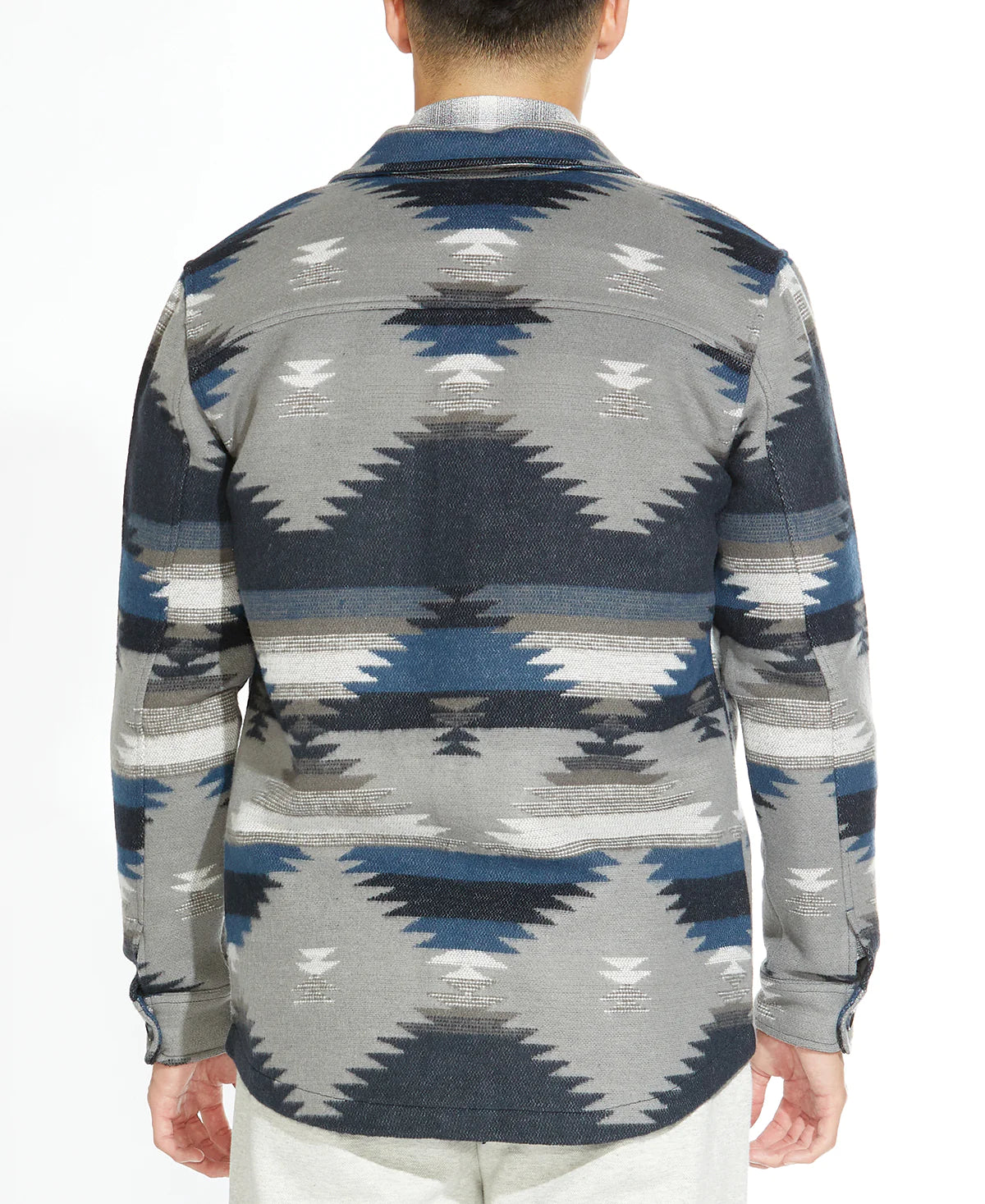 Wholesale,Civil Society, Civil Society Aztec Print Soft Knit Shacket, Blue, Medium-45-TagS