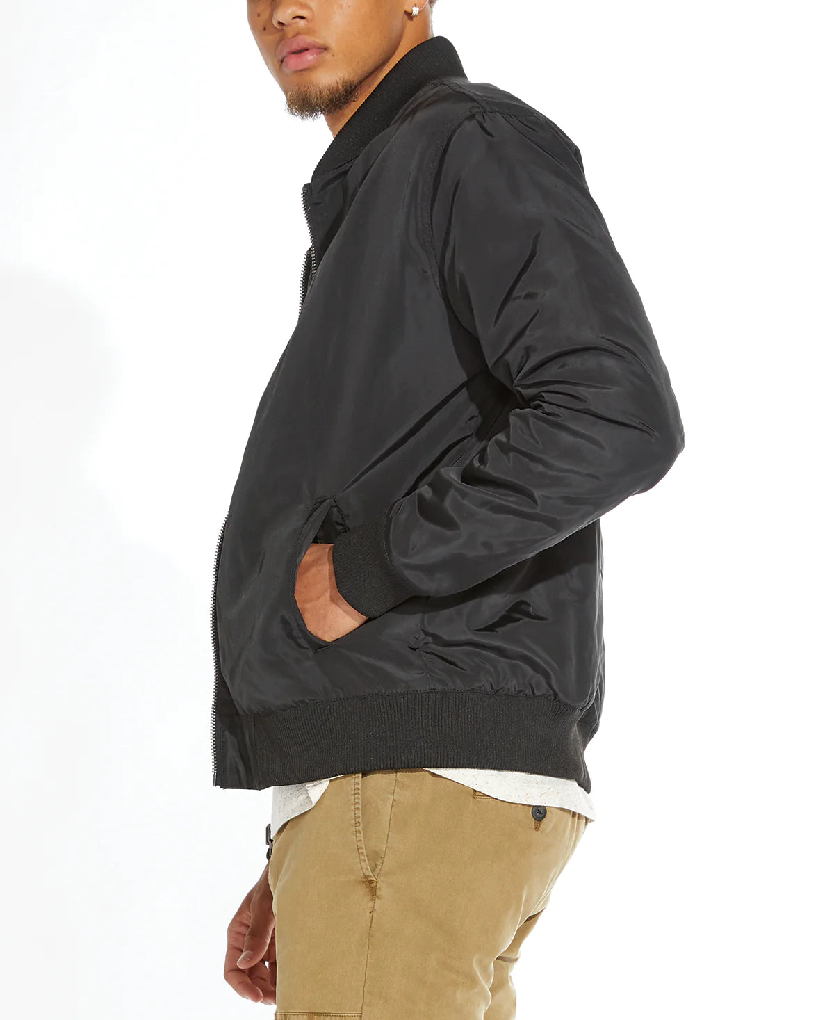 Wholesale,Civil Society, Civil Society Black Lightweight Reversible Bomber, Black, Large-48-TagL