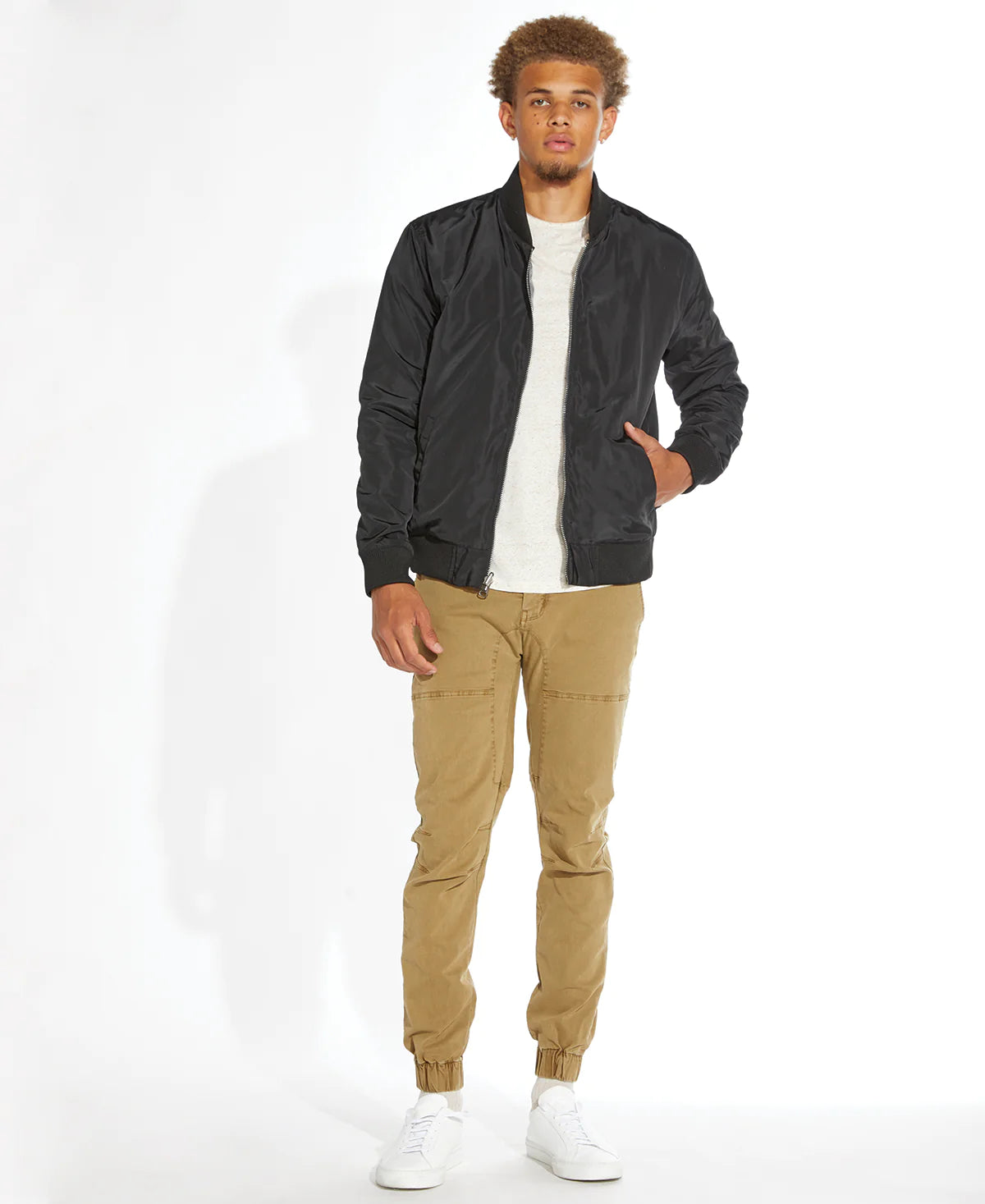 Wholesale,Civil Society, Civil Society Black Lightweight Reversible Bomber, Black, Large-48-TagL