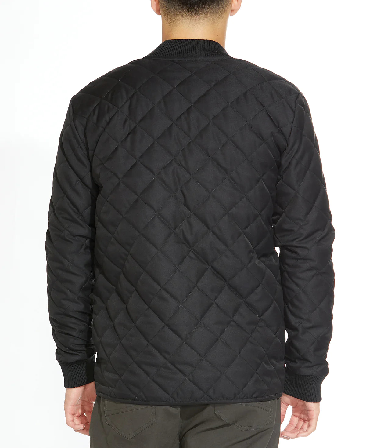 Wholesale,Civil Society, Civil Society Black Quilted Zip Up Bomber Jacket, Black, Medium-44-TagM