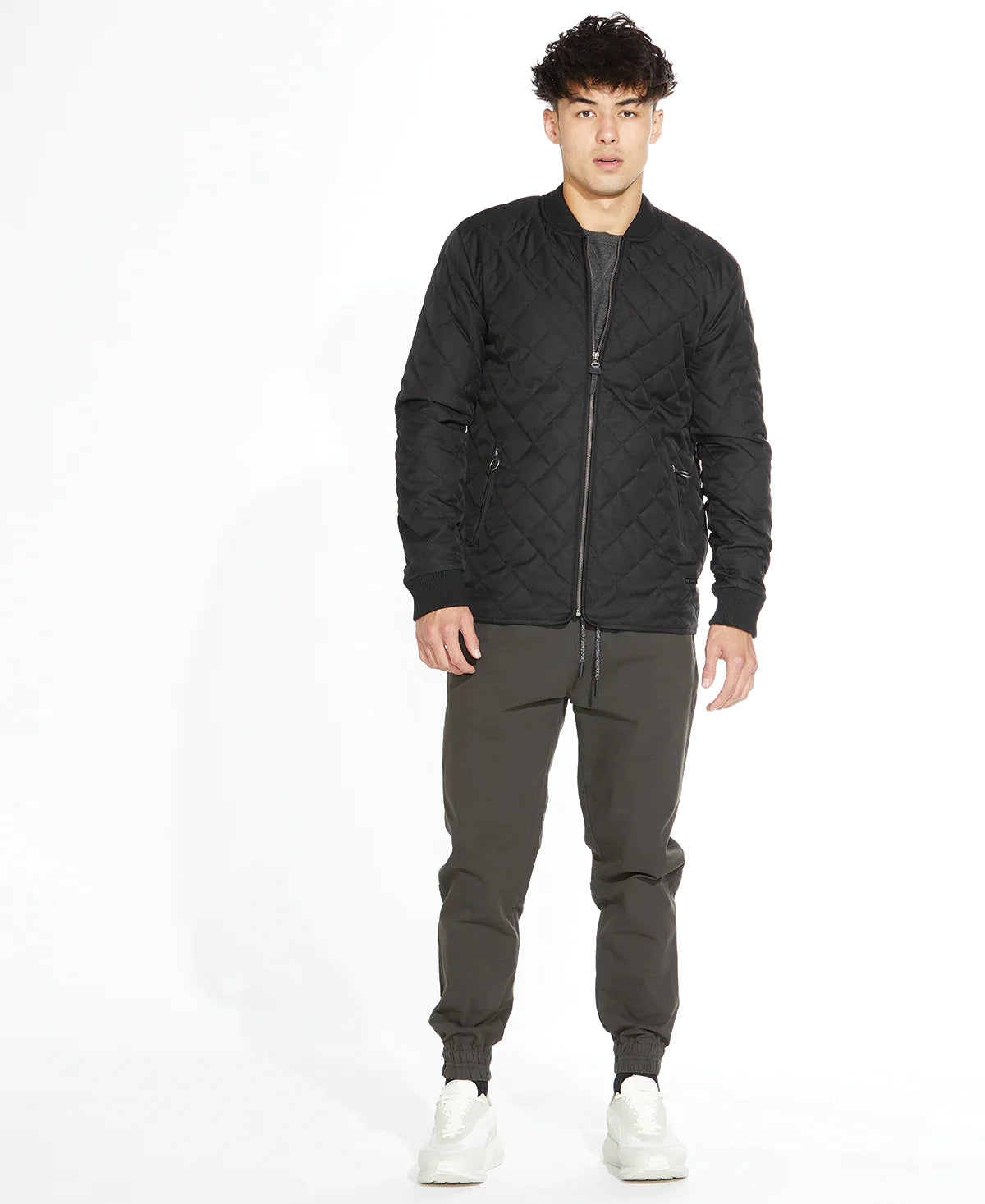 Wholesale,Civil Society, Civil Society Black Quilted Zip Up Bomber Jacket, Black, Extra Extra Large-51-TagXXLExtra Large-48-TagXLLarge-46-TagLMedium-44-TagMSmall-42-TagS