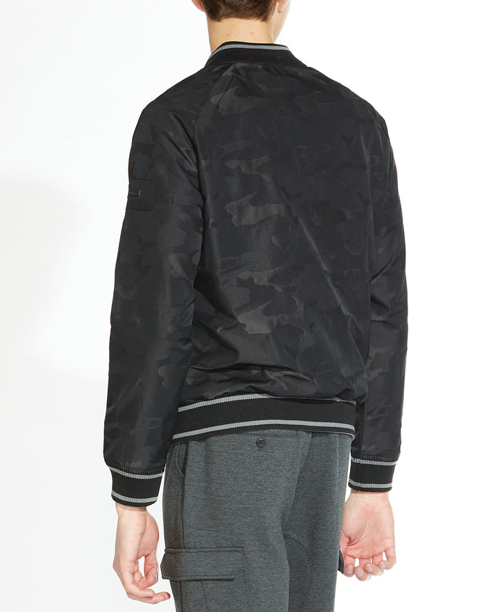 Wholesale,Civil Society, Civil Society Camo Print Lightweight Bomber Jacket, Black, Large-47-TagL