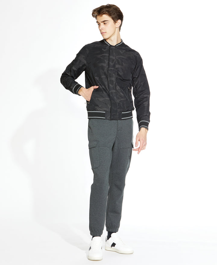 Wholesale,Civil Society, Civil Society Camo Print Lightweight Bomber Jacket, Black, Large-47-TagL