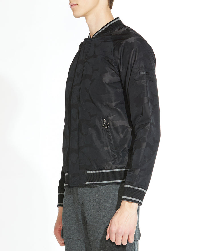 Wholesale,Civil Society, Civil Society Camo Print Lightweight Bomber Jacket, Black, Large-47-TagL