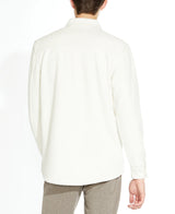 Civil Society Cream Textured Shirt Jacket With Two Chest Pockets