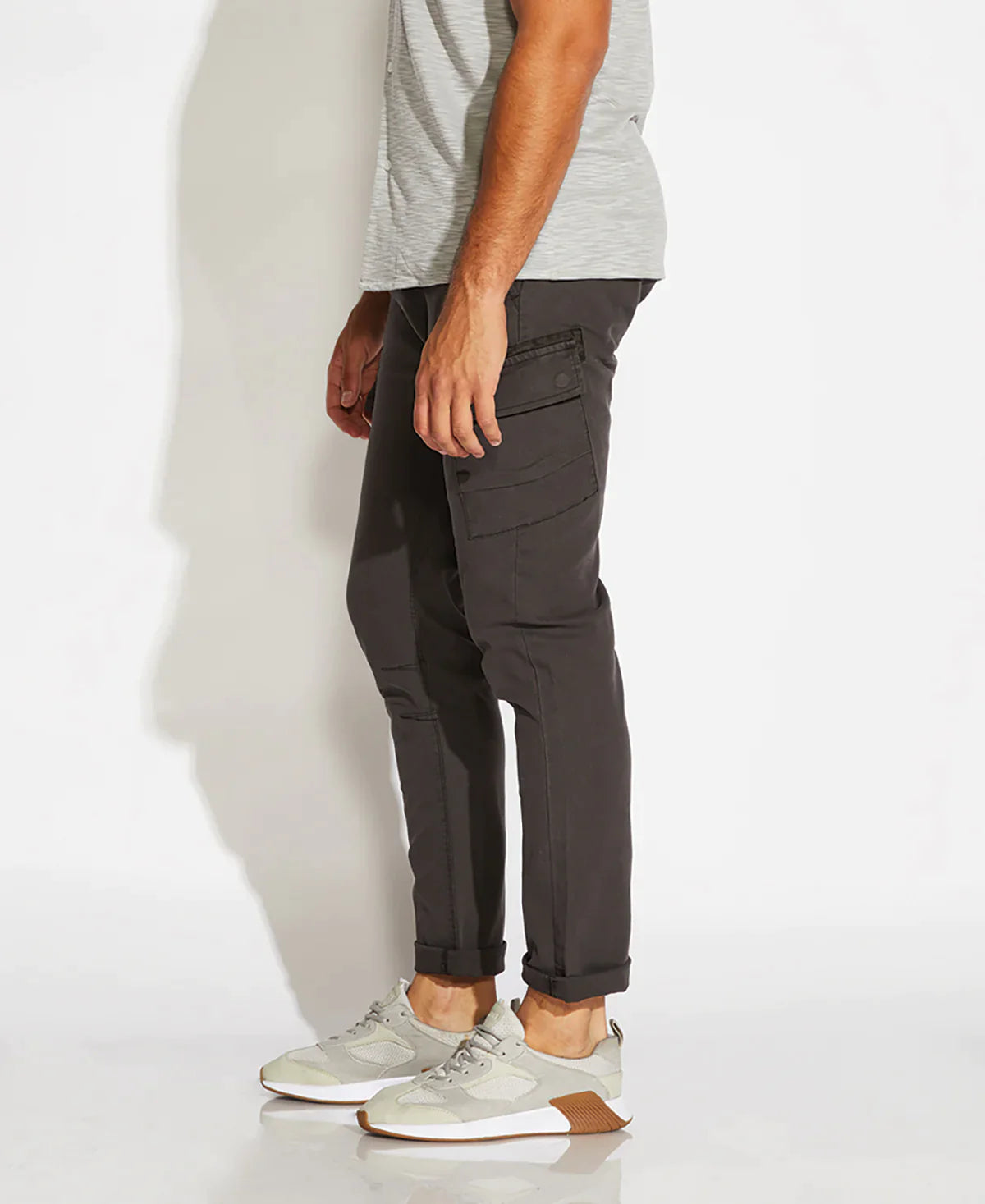 Wholesale,Civil Society, Civil Society Dark Grey Slim Fit Cargo Pants, Grey, 34W-31L-Tag3632W-30L-Tag3430W-30L-Tag3230W-30L-Tag30