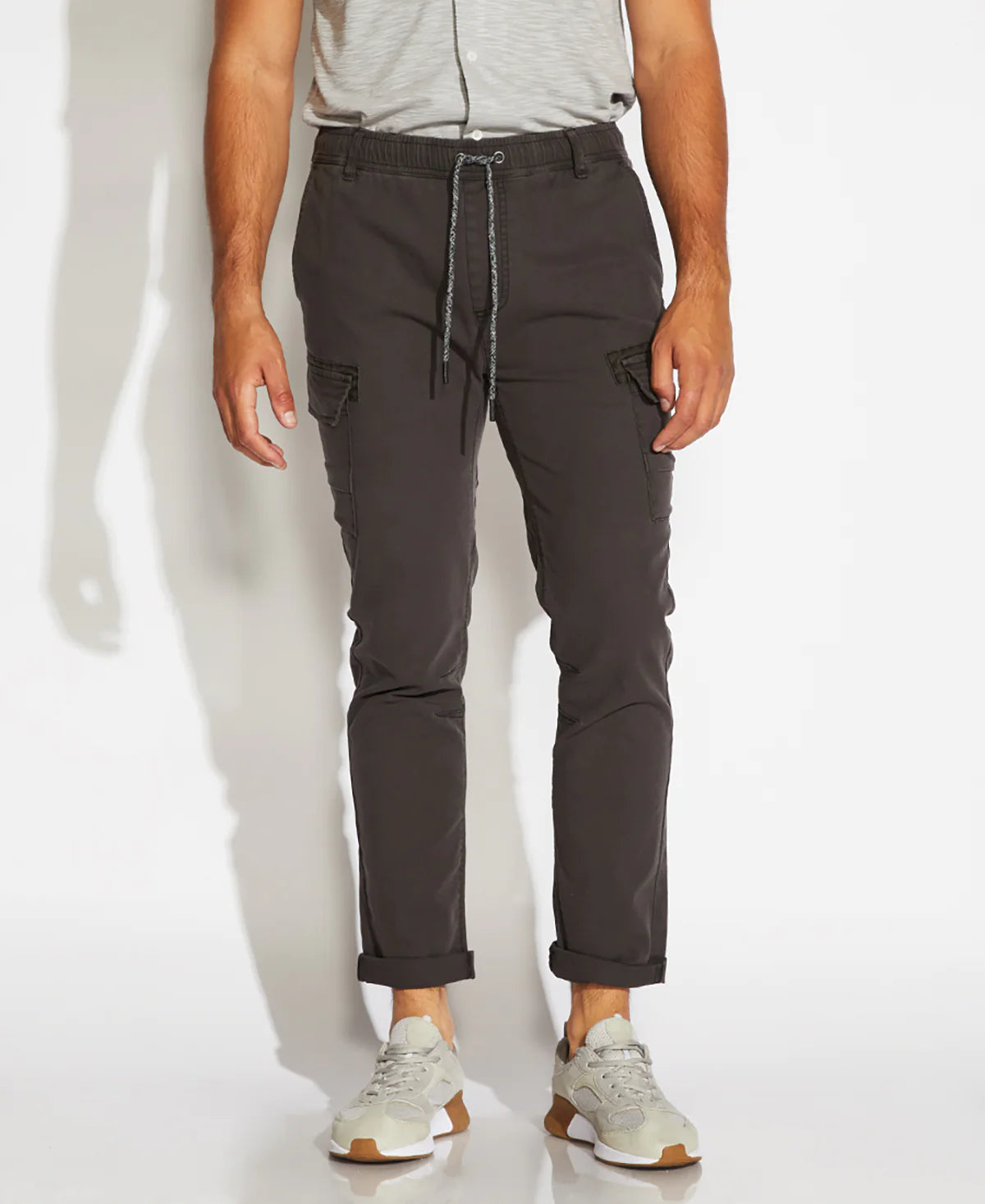 Wholesale,Civil Society, Civil Society Dark Grey Slim Fit Cargo Pants, Grey, 34W-31L-Tag36