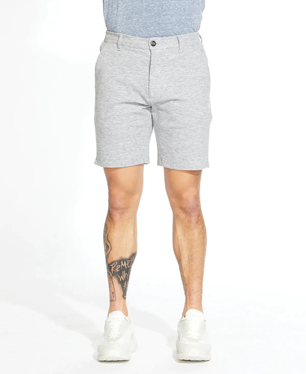 Wholesale,Civil Society, Civil Society Grey Heathered Pique Knit Shorts, Grey, 36W-8.5L-TagXL34W-8.5L-TagL32W-8.5L-TagM30W-8.5L-TagS
