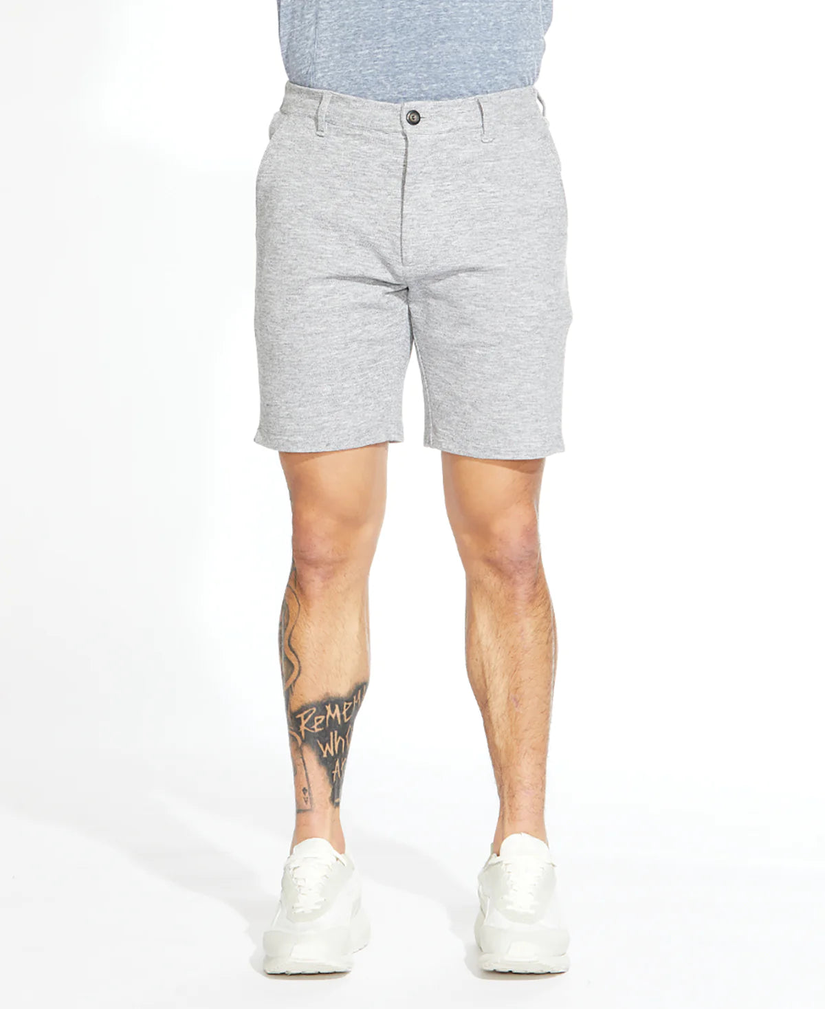 Wholesale,Civil Society, Civil Society Grey Heathered Pique Knit Shorts, Grey, 34W-8.5L-TagL