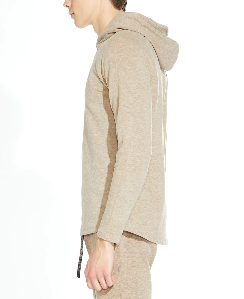 Civil Society Heather Beige Hooded Long Sleeve Sweatshirt