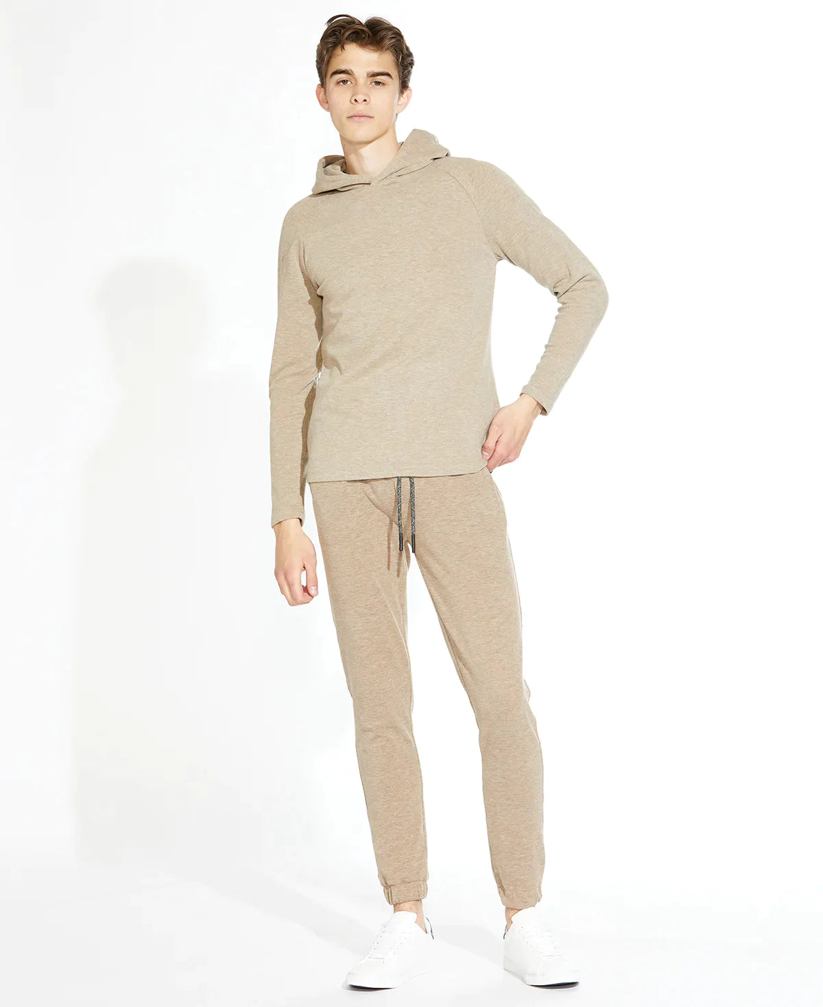 Wholesale,Civil Society, Civil Society Heather Beige Hoodie, Tan, Extra Large-46-TagXLLarge-44-TagLMedium-41-TagMMedium-42-TagMSmall-40-TagS