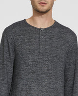 Civil Society Heather Charcoal Knit Henley