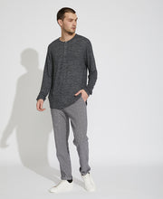 Wholesale,Civil Society, Civil Society Heather Charcoal Knit Henley, Grey, Large-42-TagL