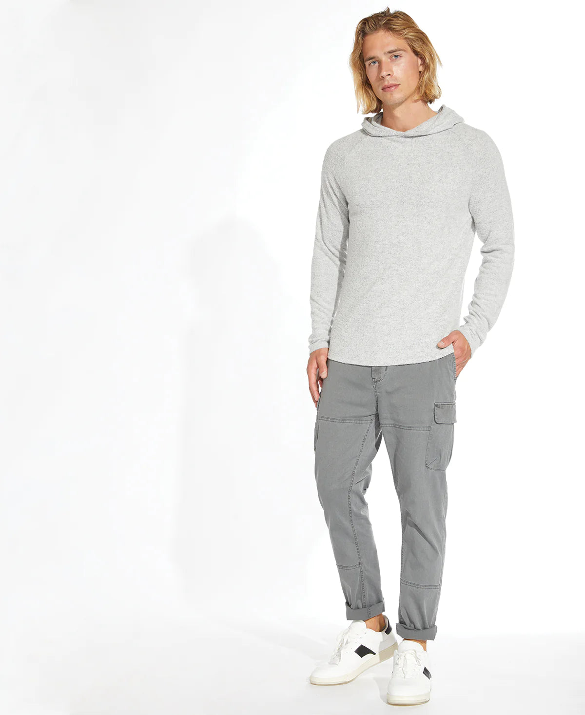 Wholesale,Civil Society, Civil Society Heather Light Grey Knit Hoodie, Grey, Extra Extra Large-49-TagXXL