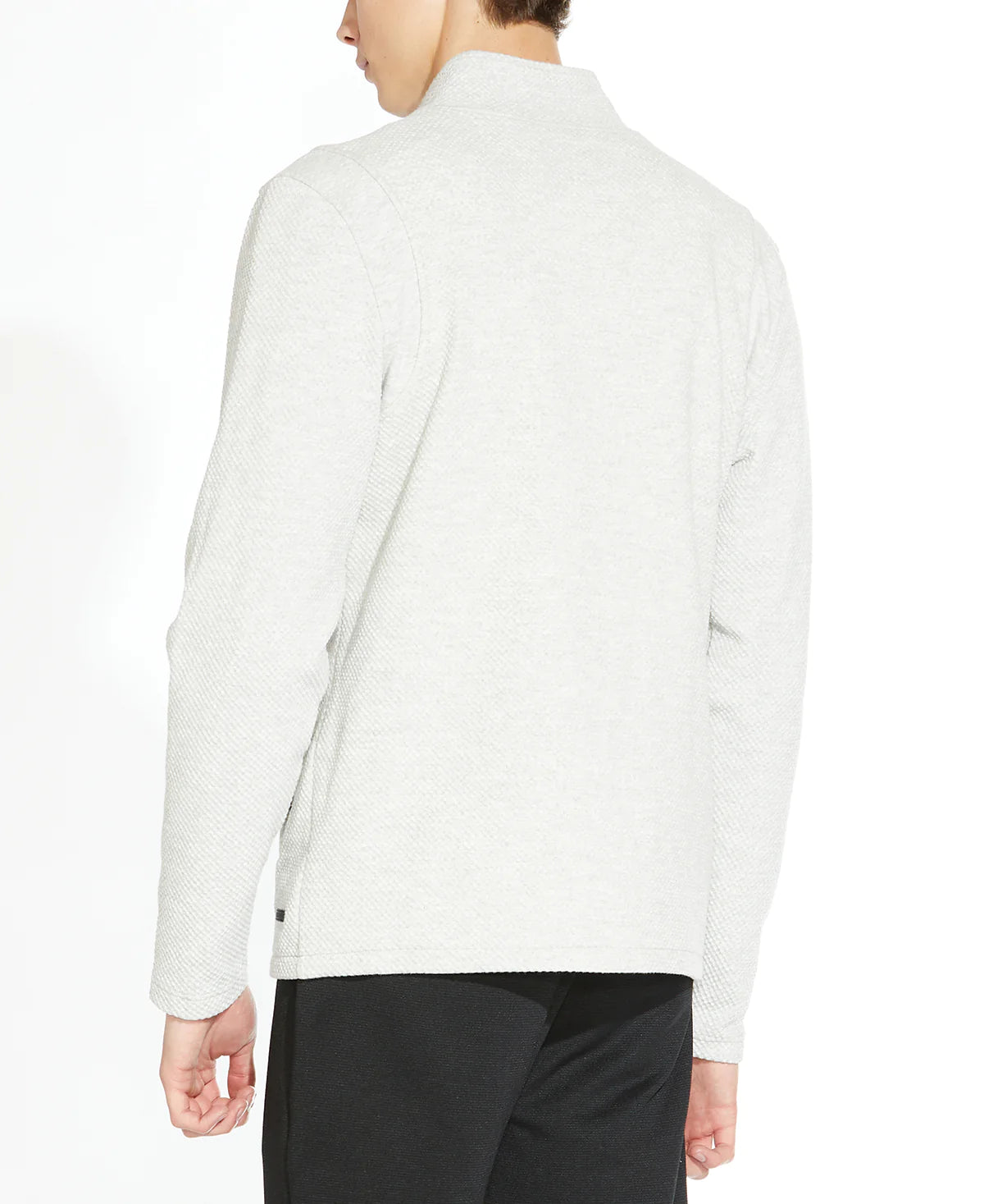 Wholesale,Civil Society, Civil Society Light Grey Heather Textured Knit Mockneck Zip Up Jacket, Grey, Large-44-TagL
