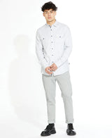 Civil Society Light Grey Slim Fit Pique Knit Pants