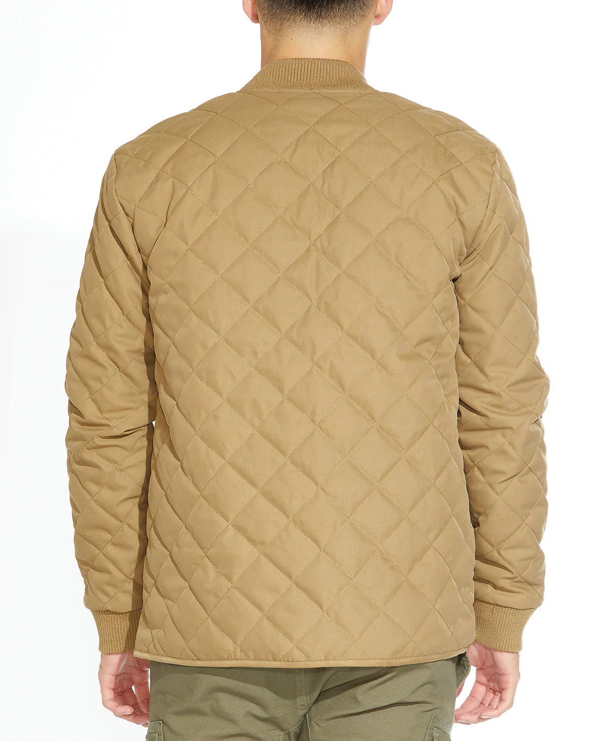 Wholesale,Civil Society, Civil Society Tan Quilted Zip Up Bomber Jacket, Tan, Small-42-TagS