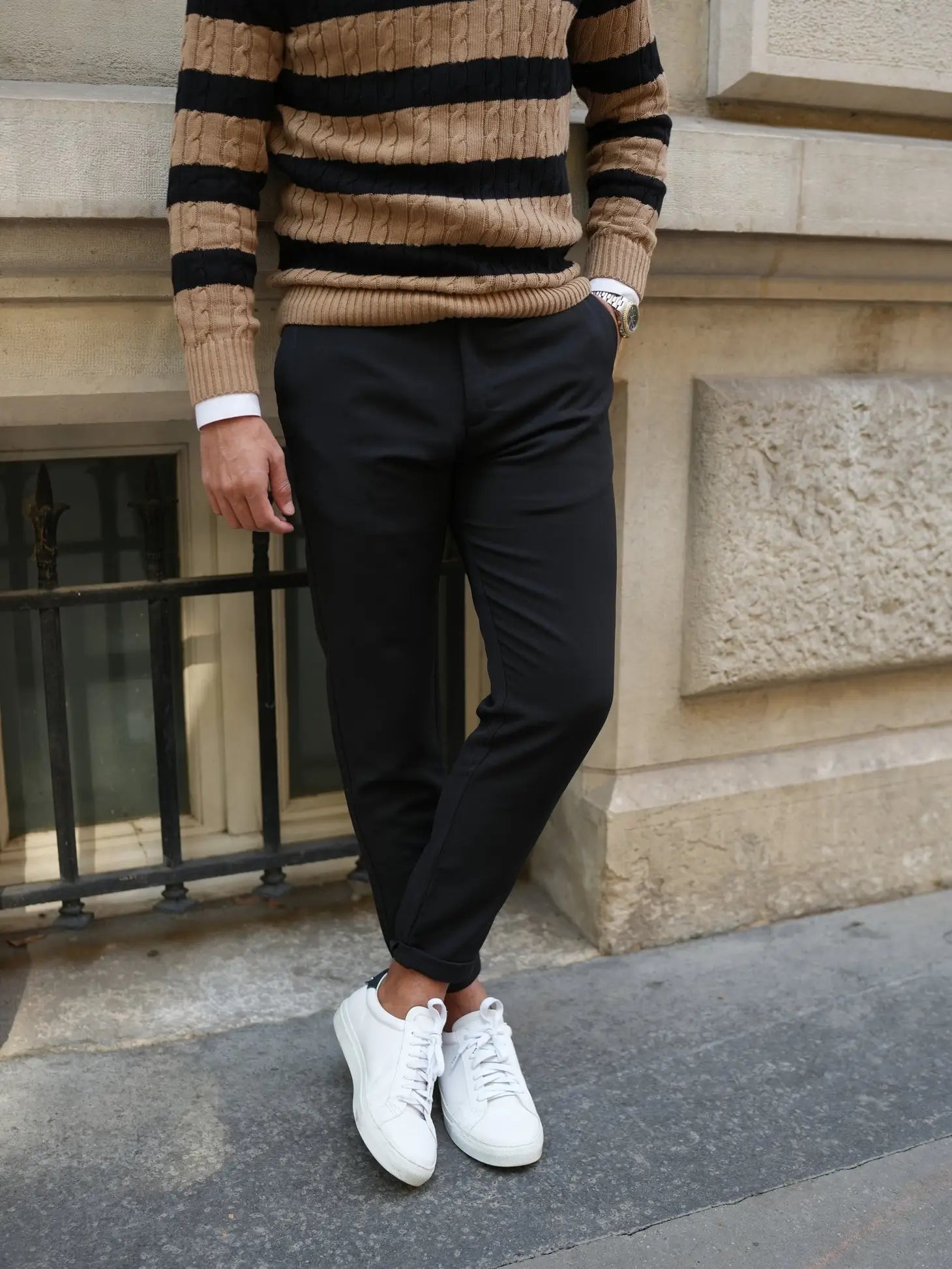 Faire,Donato, Donato Black Tapered Cut Lightweight Chino, Black, 36W-29L-Tag4434W-30L-Tag4232W-30L-Tag32