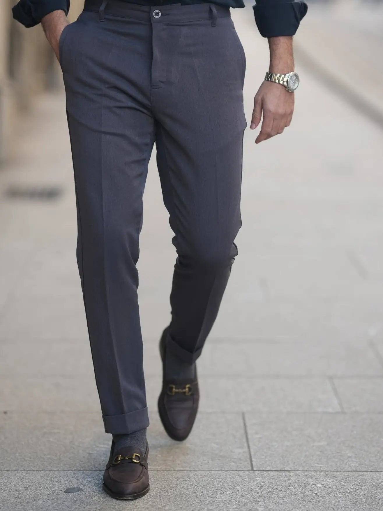 Faire,Donato, Donato Blue Grey Tapered Cut Lightweight Chino, Grey, 36W-31L-Tag3634W-31L-Tag3432W-30L-Tag32