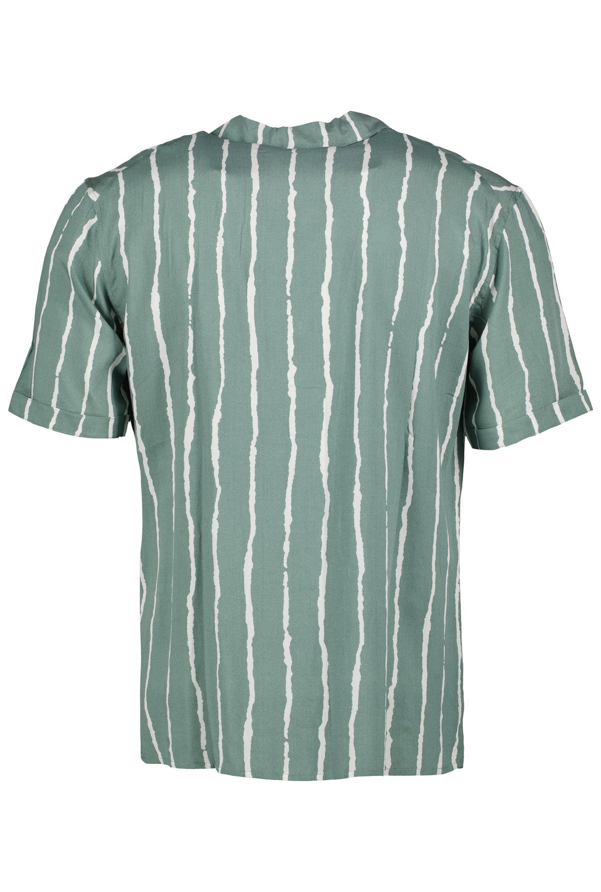 Wholesale,Eleven Paris, Eleven Paris Green Abstract Stripes Camp Collar Short Sleeve Shirt, Green, Extra Large-48-TagXXLLarge-45-TagXLLarge-46-TagLMedium-43-TagMMedium-42-TagMSmall-41-TagS