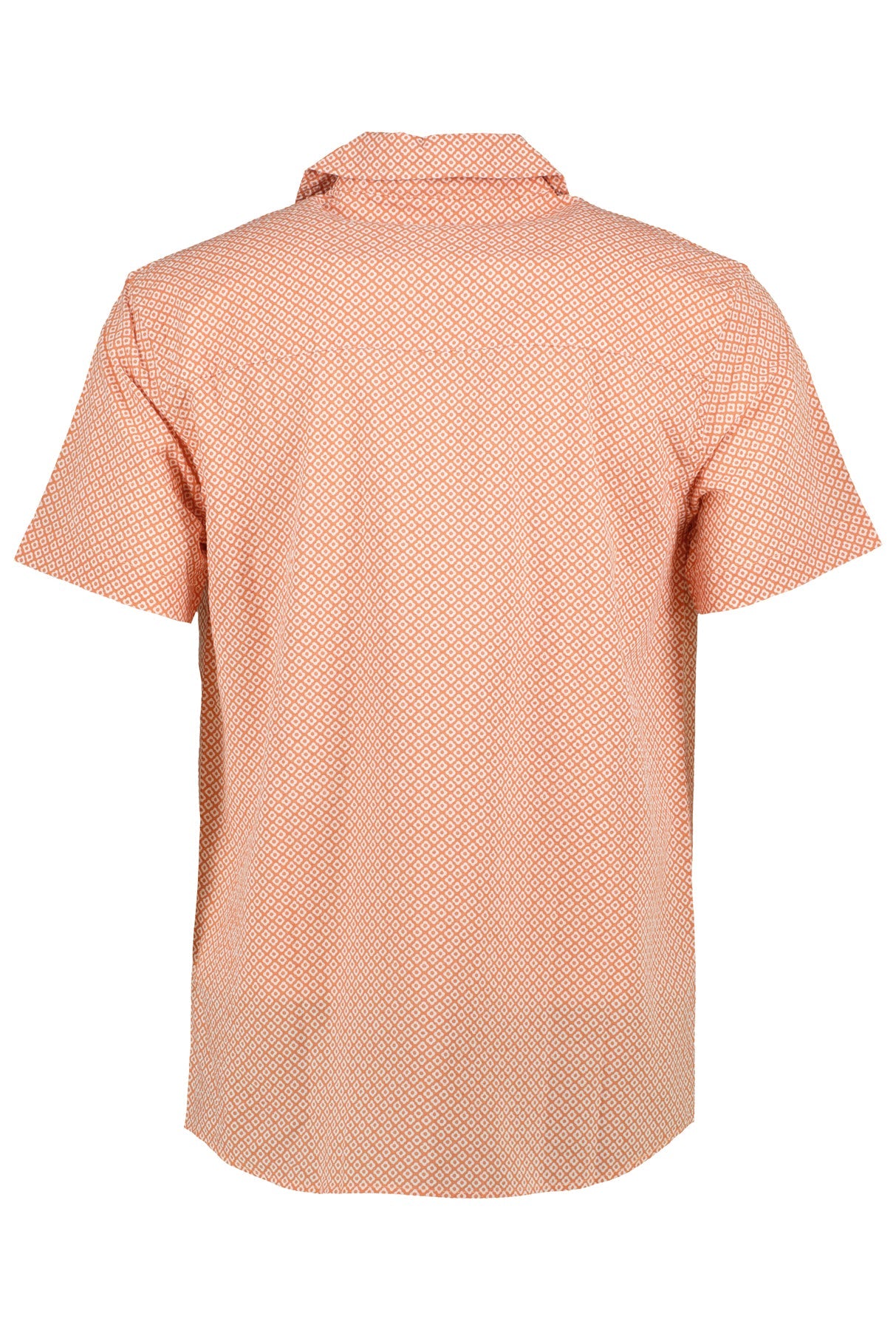 Wholesale,Eleven Paris, Eleven Paris Orange Floral Batik Camp Collar Short Sleeve Shirt, Orange, Extra Large-48-TagXLLarge-46-TagLMedium-42-TagSMedium-44-TagM