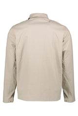 Eleven Paris Taupe Lightweight Zip Up Jacket With Two Chest Pockets