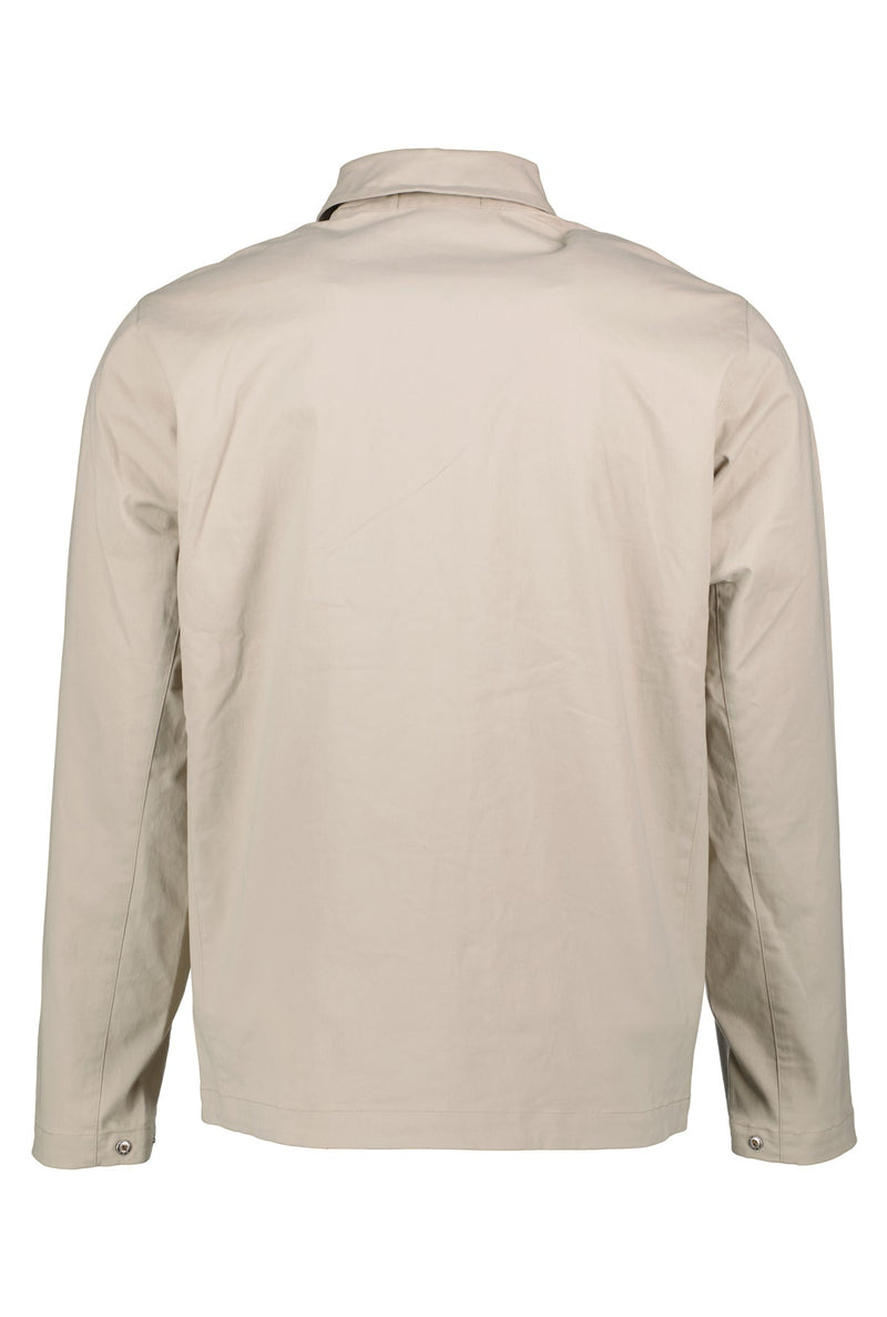 Eleven Paris Taupe Lightweight Zip Up Jacket With Two Chest Pockets