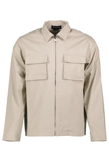 Eleven Paris Taupe Lightweight Zip Up Jacket With Two Chest Pockets