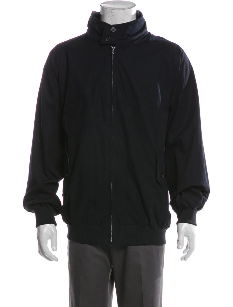 Grenfell Black Jacket With Two Front Pockets