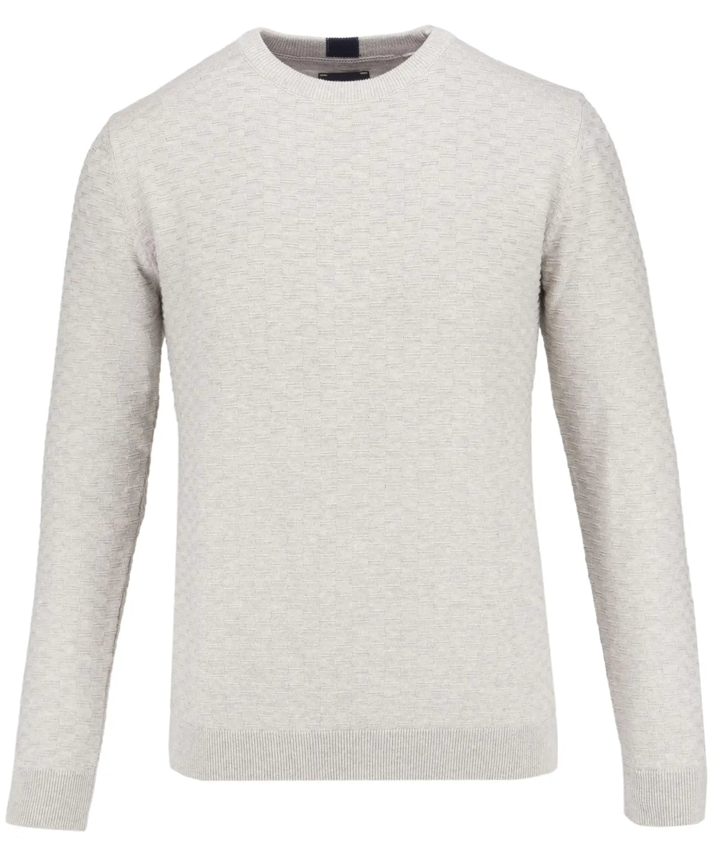 Faire,Guide London, Guide London Grey Textured Front Crewneck Sweater, Grey, Large-41-TagL