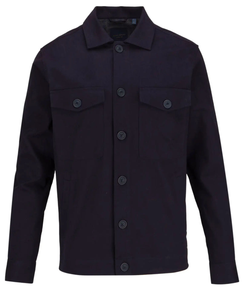 Guide London Navy Double Chest Pocket Button Up Jacket