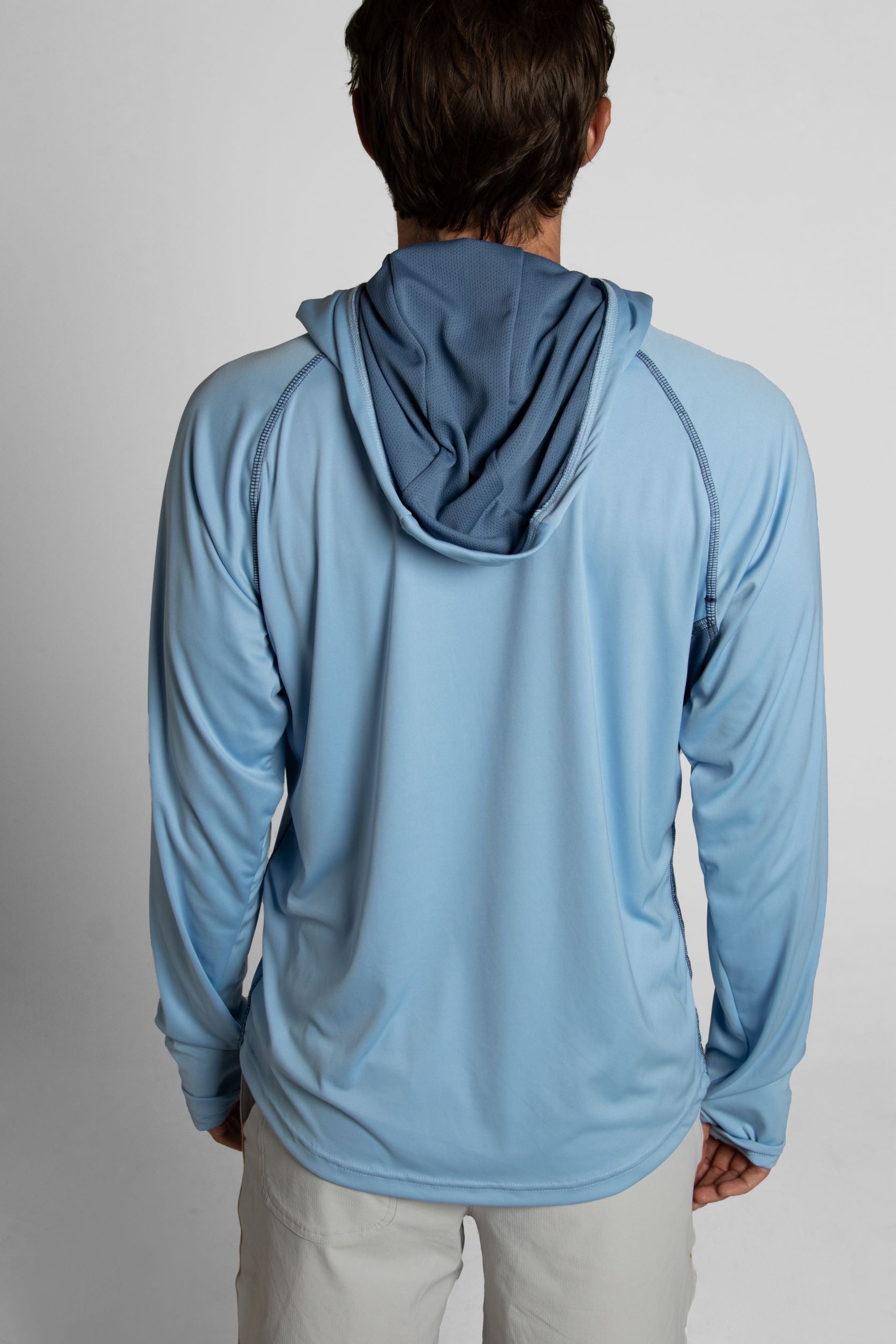 Brand Partner,Wise River, Wise River Blue South Fork Sun Hoodie, Blue, Extra Extra Large-50-TagL