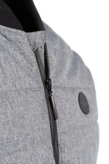 Industry Clothing Light Grey Textured Alternative Down Bomber Jacket