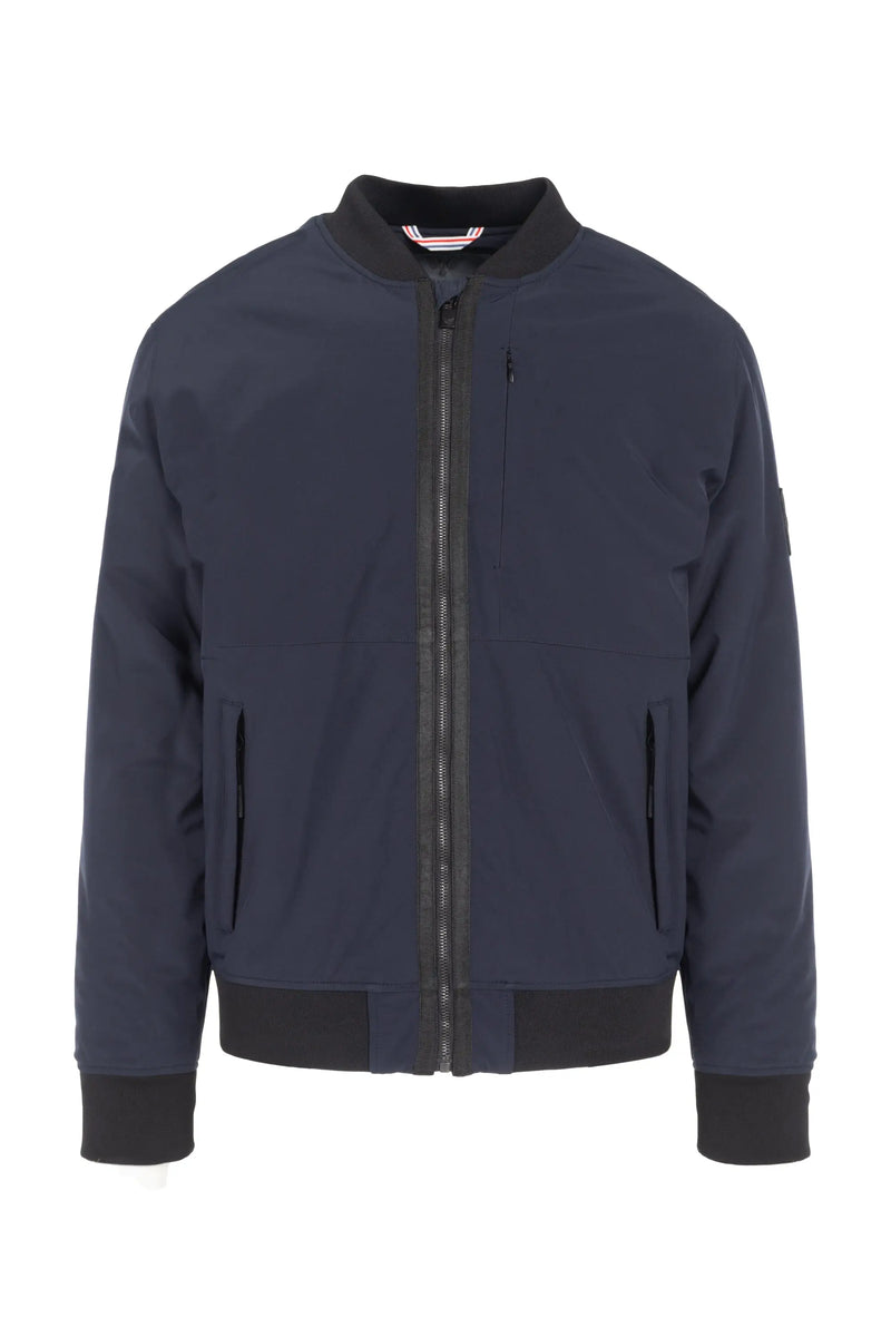 Industry Clothing Navy 4 Way Stretch Alternative Down Bomber Jacket