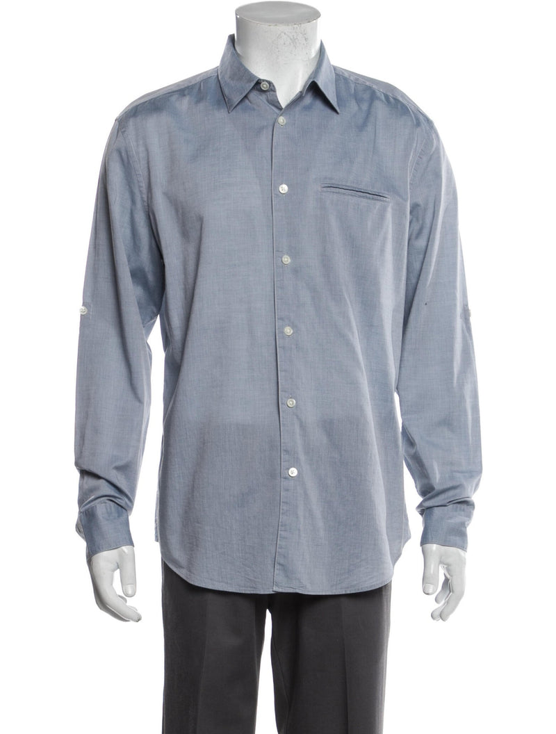John Varvatos Grey Button Up Shirt