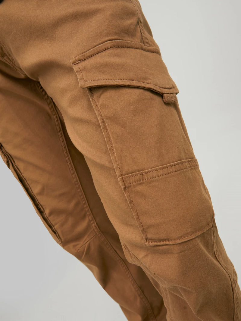 Jack & Jones Caramel Brown Tapered Cargo Pants