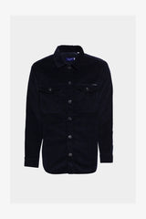 Jack & Jones Dark Blue Corduroy Shirt Jacket