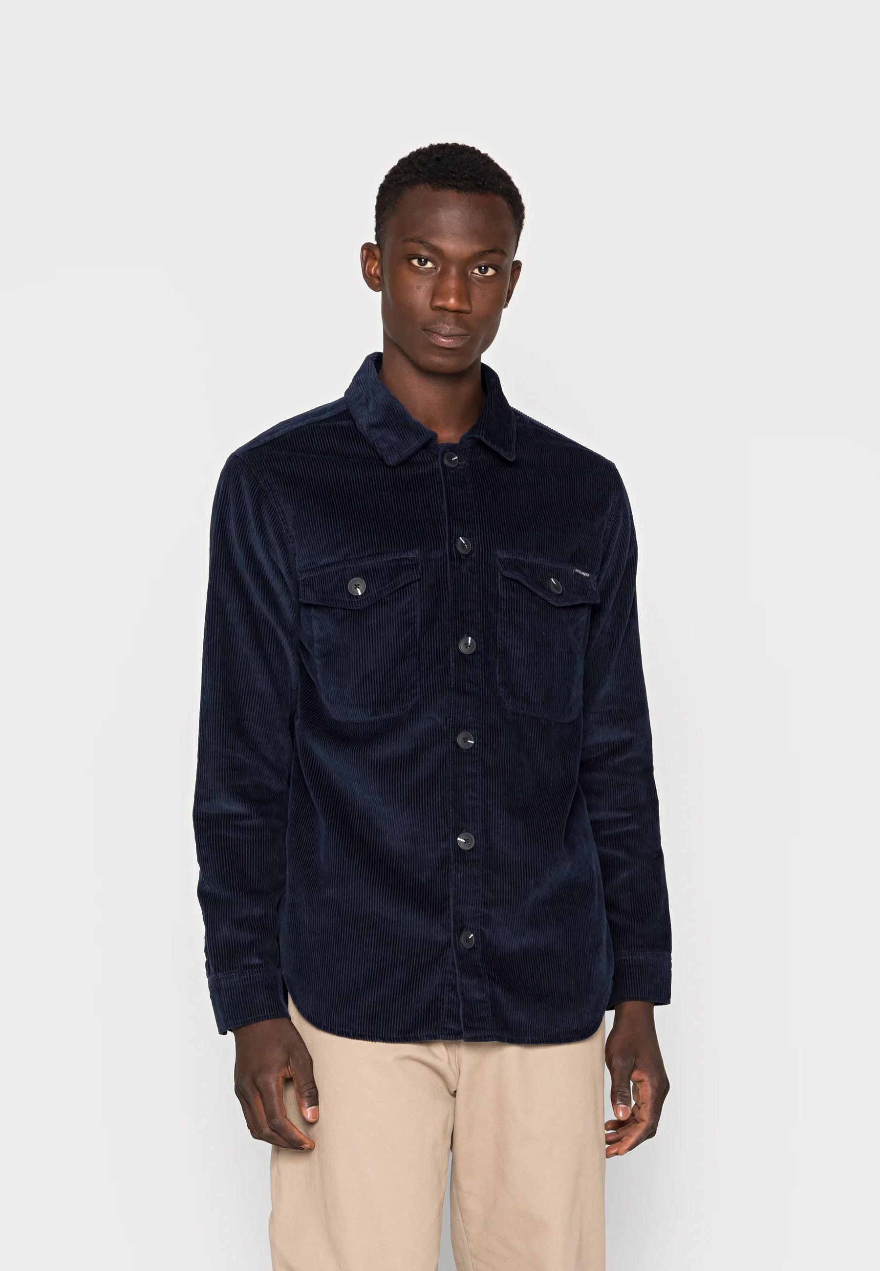 Wholesale,Jack & Jones, Jack & Jones Dark Blue Corduroy Overshirt, Blue, Extra Extra Large-53-TagXXL