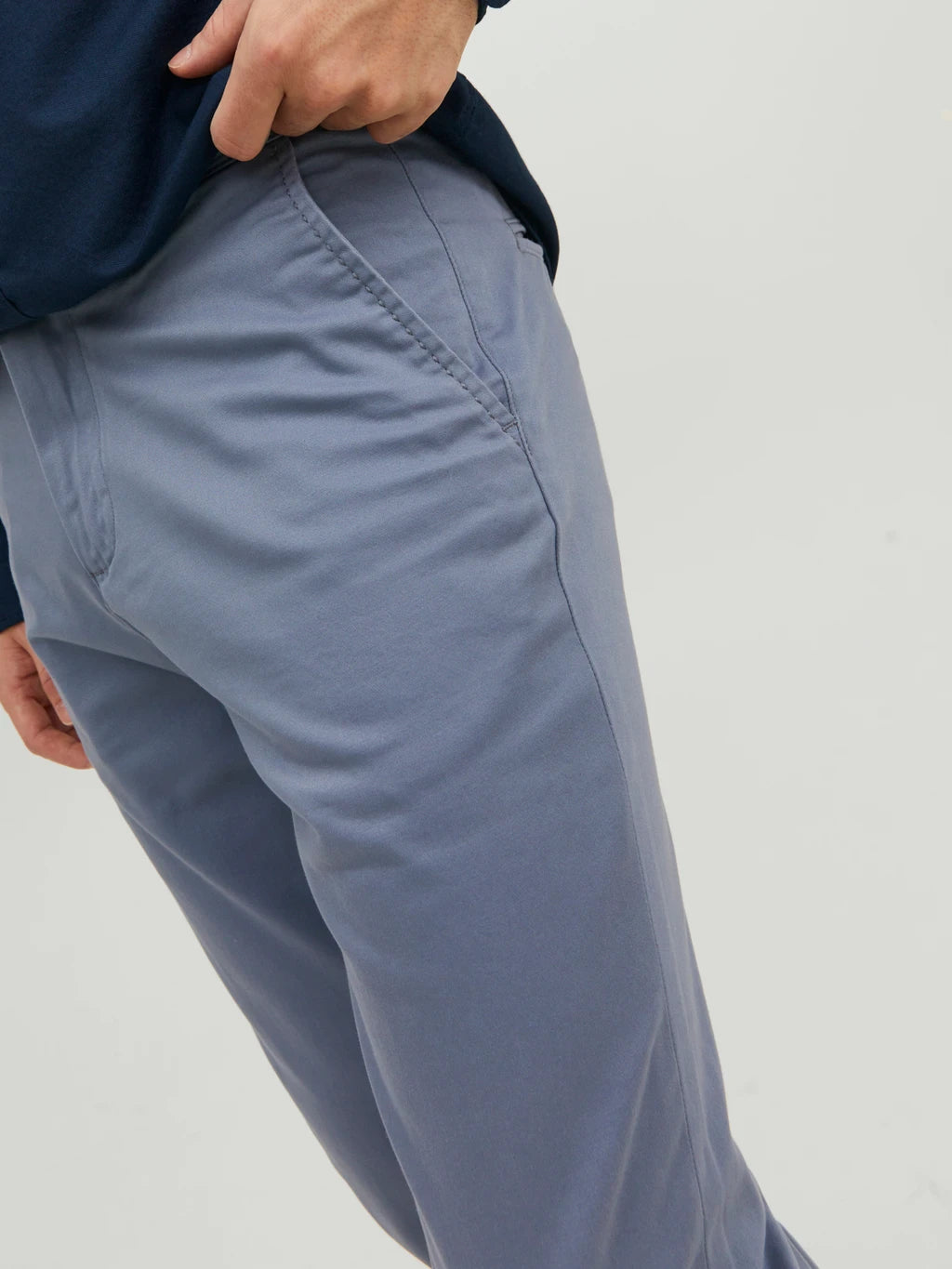 Wholesale,Jack & Jones, Jack & Jones Pastel Blue Grey Tapered Slim Fit Chinos, Blue, 32W-32L-Tag32