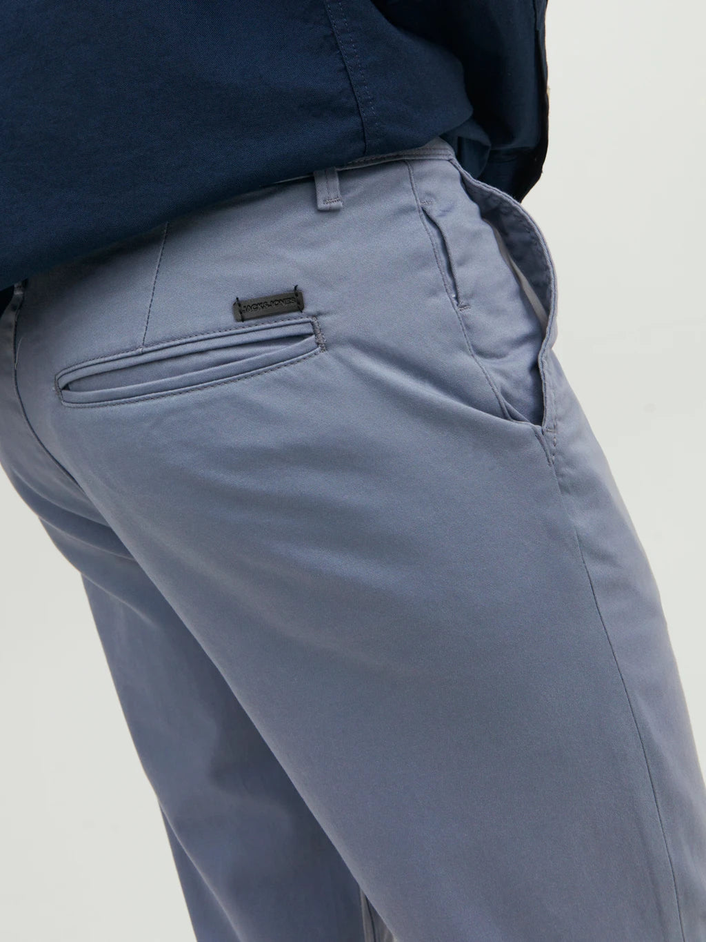 Wholesale,Jack & Jones, Jack & Jones Pastel Blue Grey Tapered Slim Fit Chinos, Blue, 32W-32L-Tag32