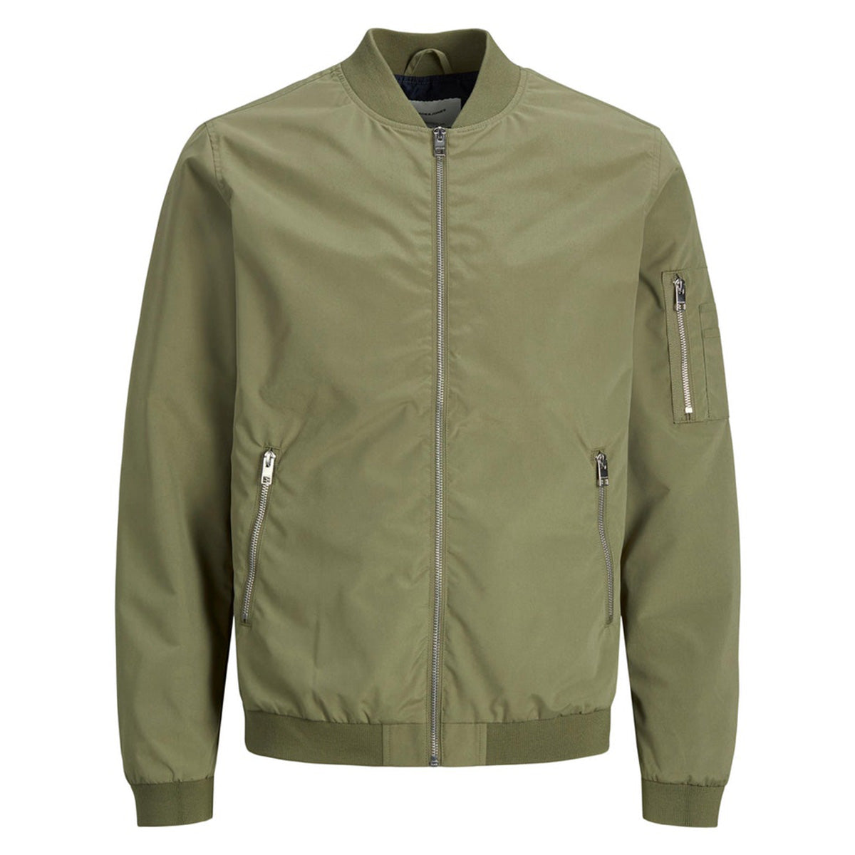 Wholesale,Jack & Jones, Jack & Jones Pastel Green Lightweight Mock Neck Zip Up Bomber Jacket, Green, Large-44-TagL