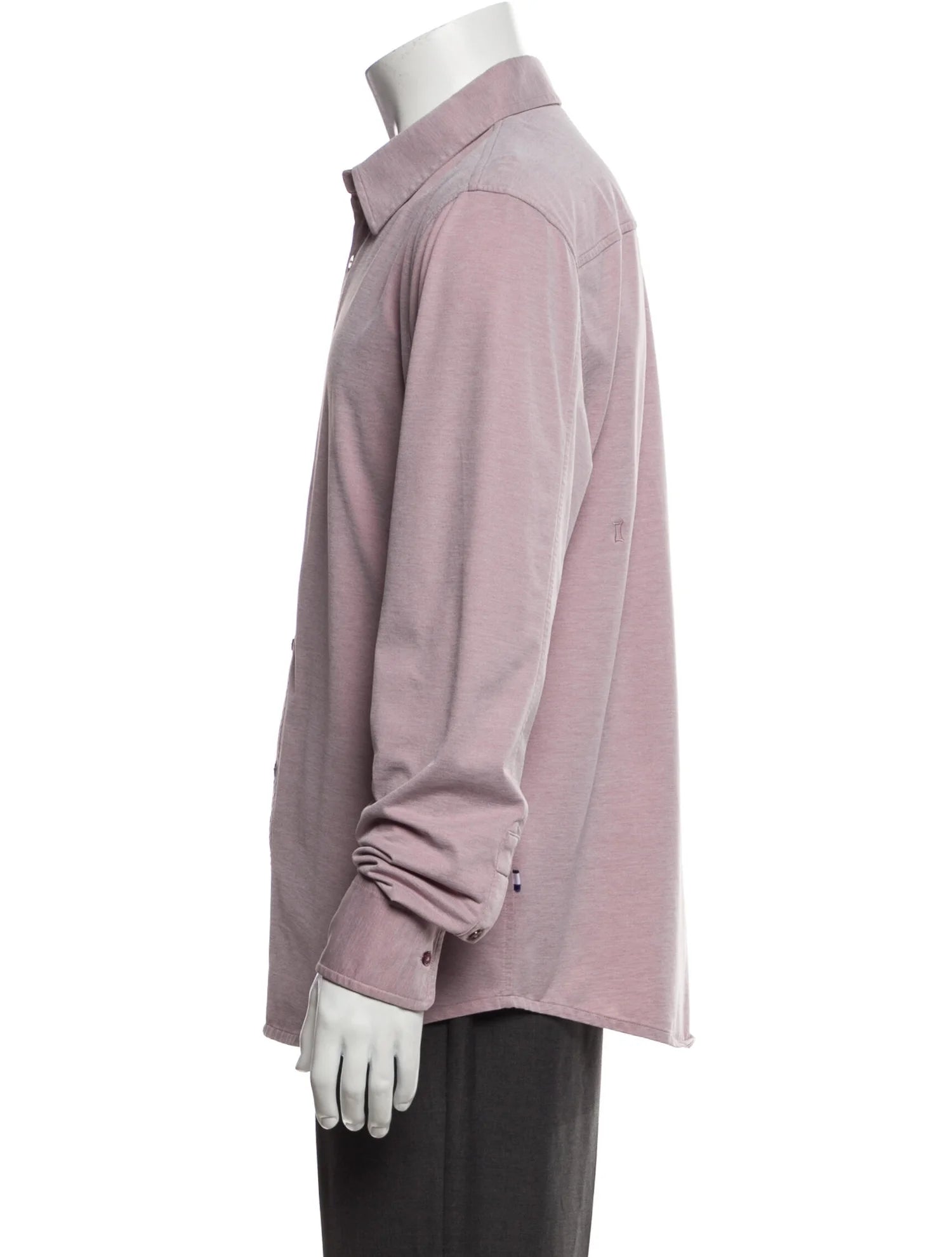 The RealReal,Kit & Ace, Kit & Ace Pastel Pink Performance Knit Long Sleeve Button Up Shirt, Pink, Large-45-TagL