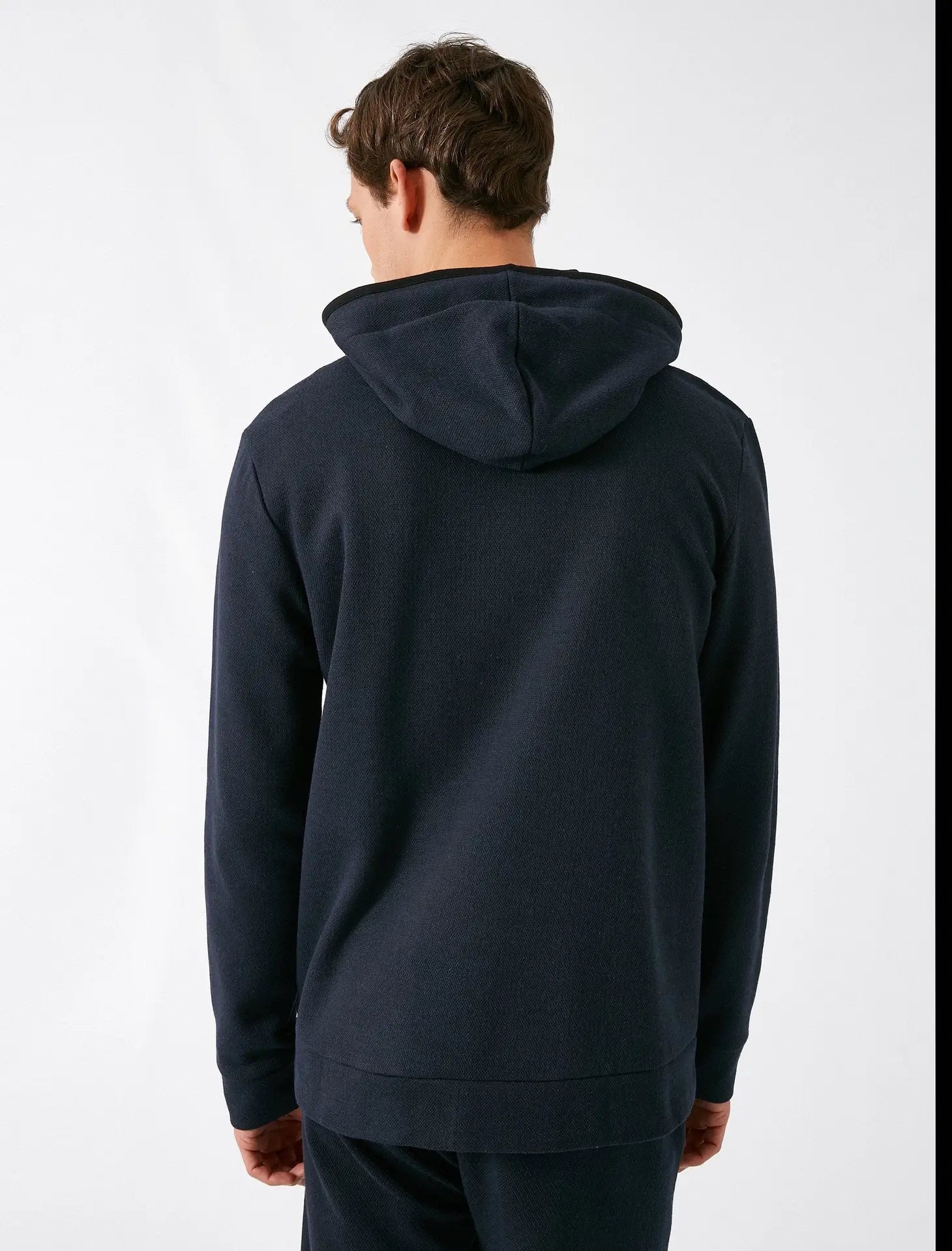 Faire,Koton, Koton Navy Full Zip Hoodie, Blue, Large-46-TagLMedium-42-TagMMedium-40-TagS