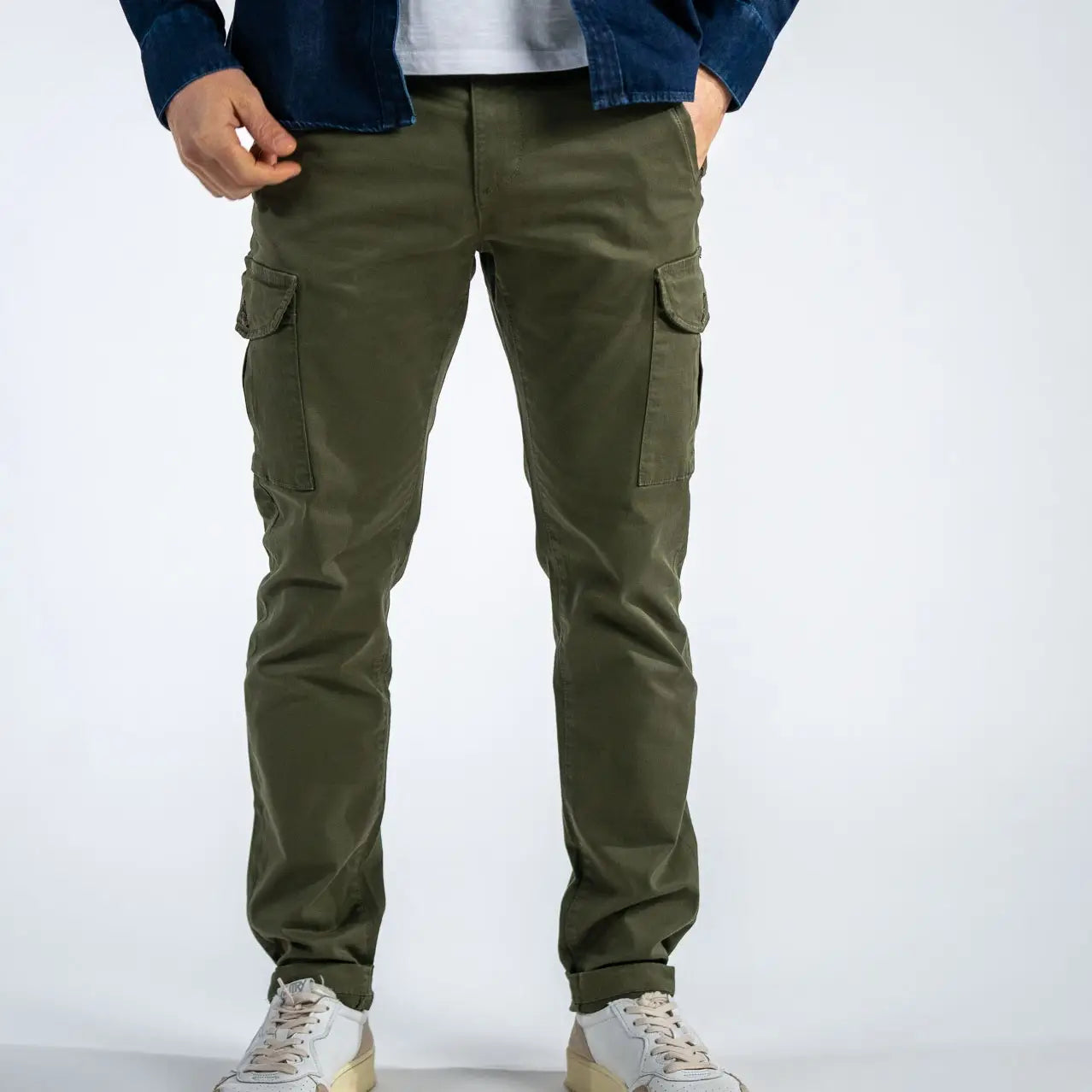 Faire,Billy Belt, Billy Belt Olive Green Cargo Pants, Green, 38W-30L-Tag38