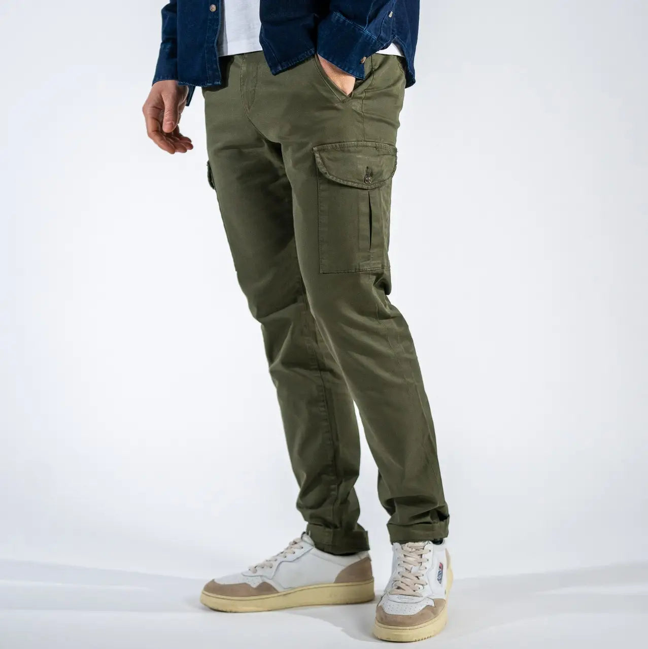Faire,Billy Belt, Billy Belt Olive Green Cargo Pants, Green, 34W-30L-Tag34