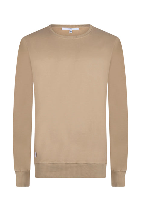 Lois Caramel Brown Long Sleeve Crewneck Sweatshirt