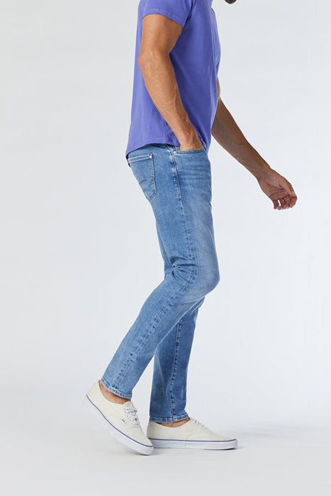 Otrium,Mavi, Mavi Blue Medium Wash Stretch Denim Skinny Jeans, Blue, 38W-34L-Tag38