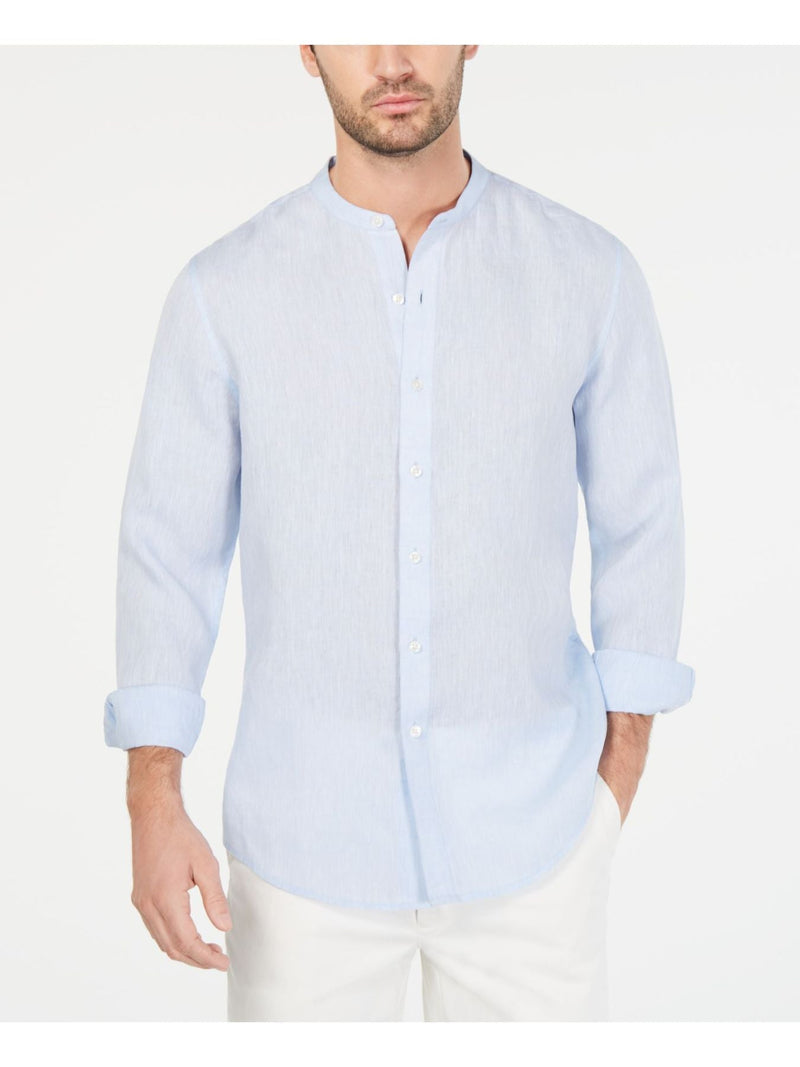 Tasso Elba Light Blue Heather Shirt