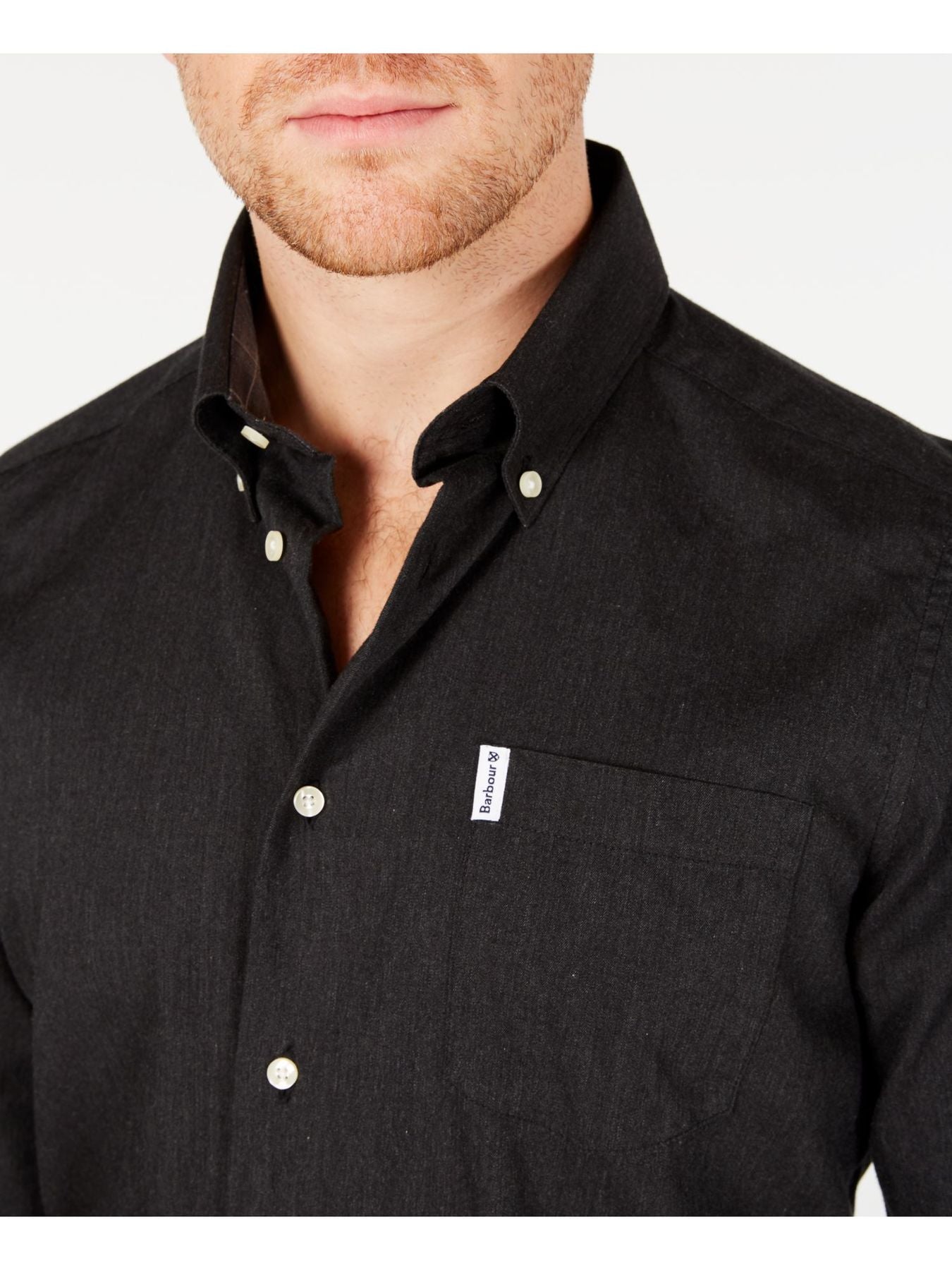 Bobbi+Bricka, BARBOUR Gray Lambton Button-up Shirt, Grey, Medium-44-TagM