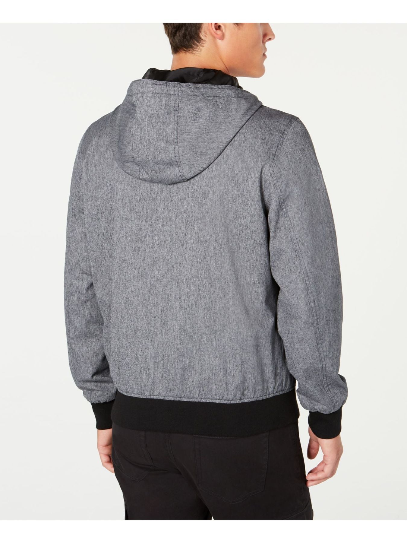 Bobbi + Bricka,American Threads, American Rag Grey Hoodie Zip-Up Heather Jacket, Grey, Small-41-TagS